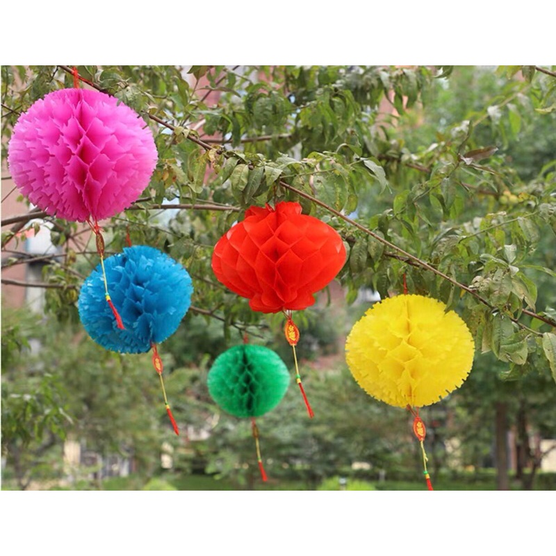 Đèn lồng nilong đủ màu giá rẻ
