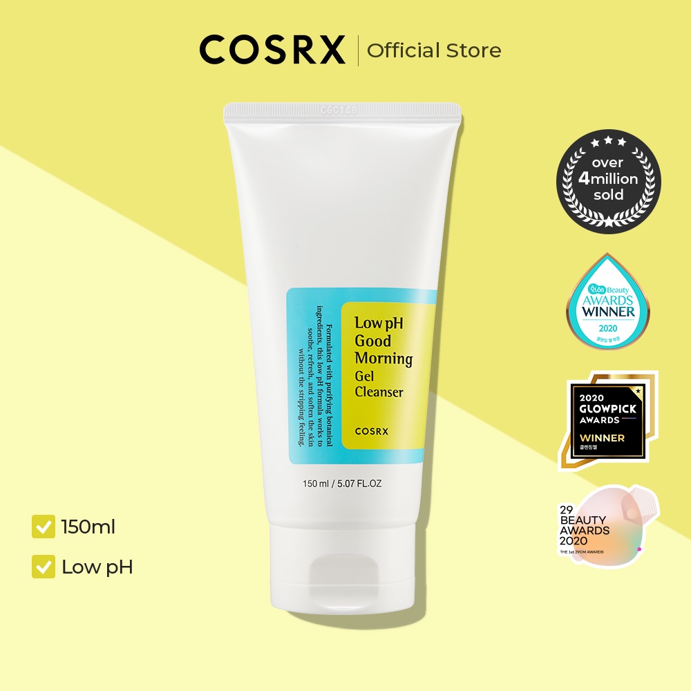 Sữa rửa mặt trà xanh dạng Gel COSRX Low pH Good Morning 150ml