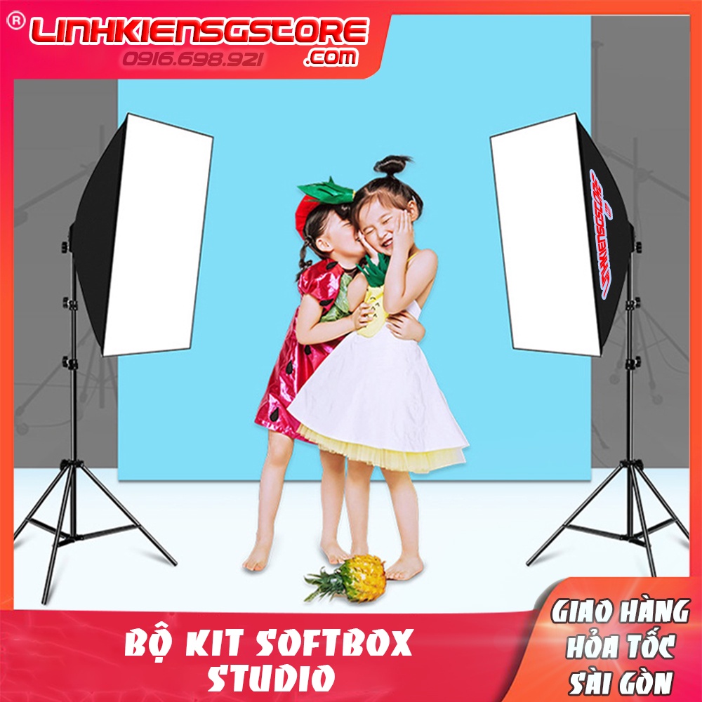 Softbox 50x 70 + tripod LincoZenith 8806 cực kì chắc chắn kết cấu hợp kim Hỗ Trợ Sáng (Không bóng đèn)