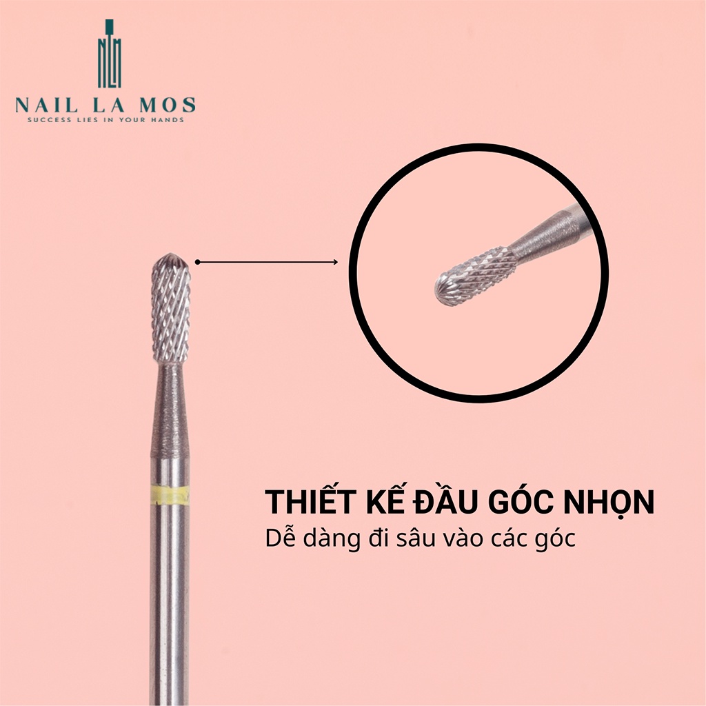 Đầu mài titan 5in1 đa năng - Đầu mài móng cao cấp, dùng bền, chuyên dụng ngành nail (lẻ chiếc)