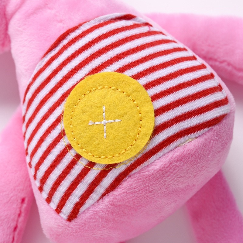 Thỏ Bông Tai Dài Trắng Hồng Thú Bông Cho Bé Ôm Ngủ Chất Đẹp Mềm Mịn