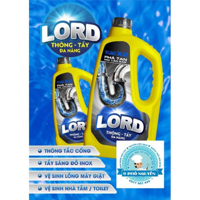 Thông tẩy đa năng LORD- Sức mạnh thông tắc hủy diệt, phá tan mọi cặn bám