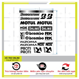 LOGO STICKER IN DECAL TRONG(KO DÁN XE ĐEN) - DUNG DECAL