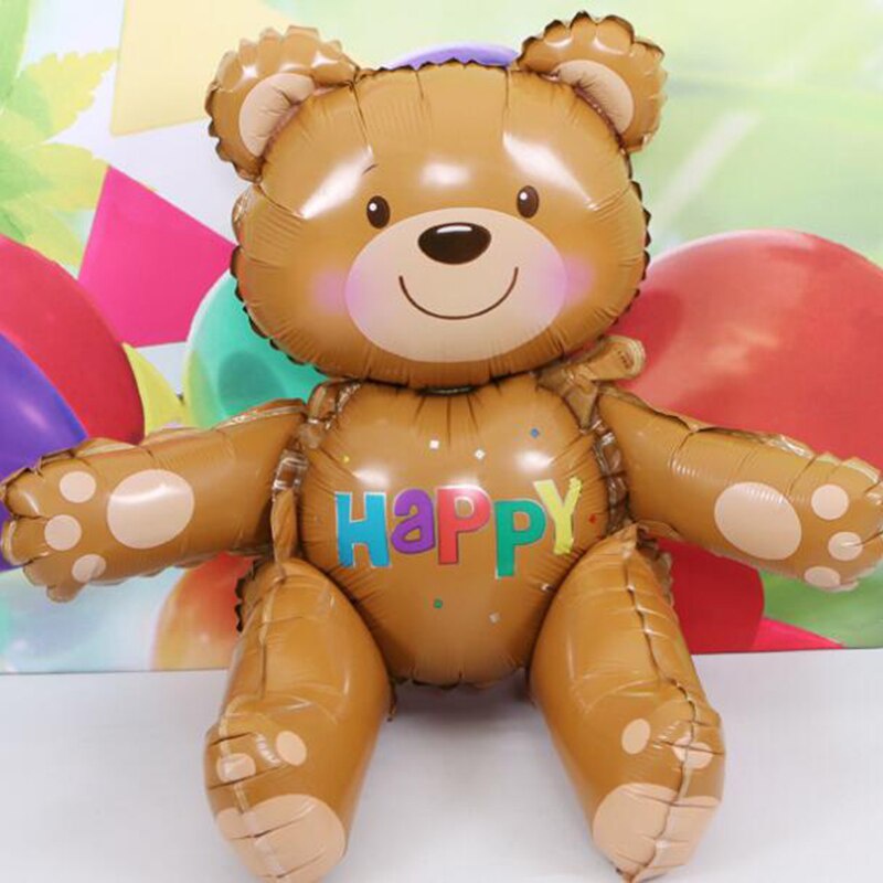 Bong Bóng Trang Trí Tiệc Sinh Nhật Hình Chú Gấu 3D Đáng Yêu