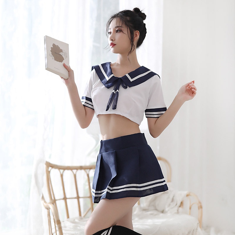 Cosplay Học sinh Nhật Bản Sexy - Đồ ngủ cosplay học sinh ngây thơ