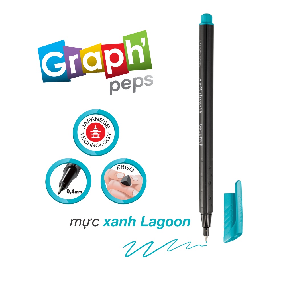 MAPED - Viết kim Graph' Peps 11 màu sắc - 1 cây [Chính hãng]