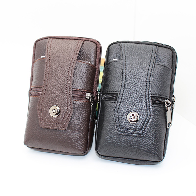 Túi Da Pu Đeo Hông Đựng Điện Thoại Đa Năng Tiện Dụng