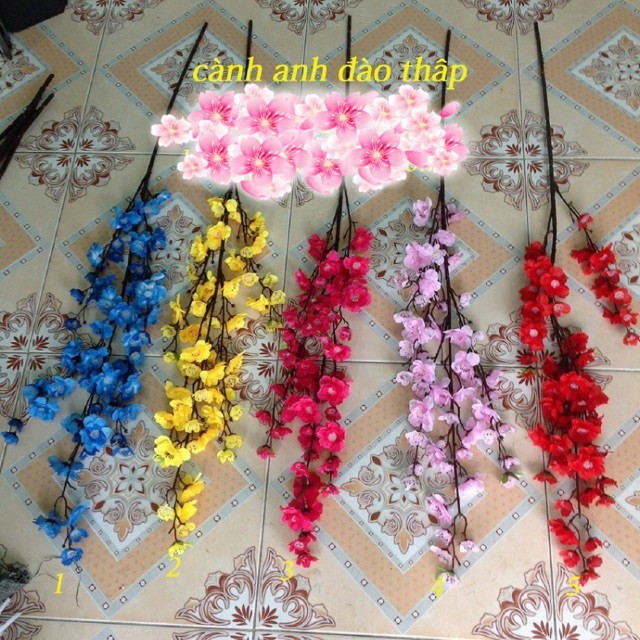 HOA GIẢ-hoa trang trí 🍅FREESHIP🍅Giảm 10K Khi Nhập [PHUOM10K] cành đào