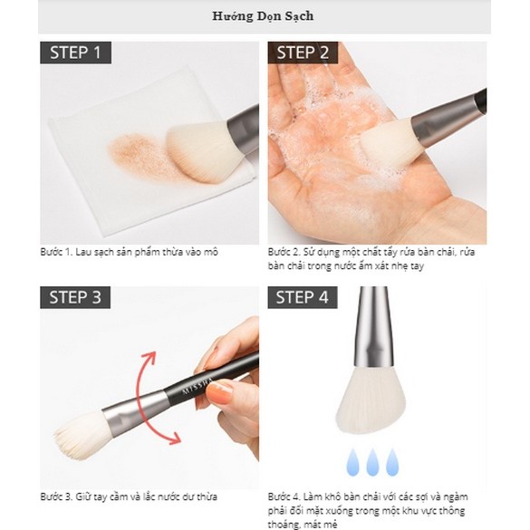 Cọ Tạo Khối &amp; Đánh Má Hồng [Missha] ArtisTool Cheek &amp; Shading Brush #203