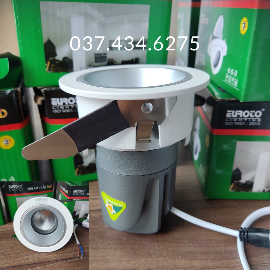 Đèn Âm Trần Spotlight Euroto Hiện Đại LA-491 - Sử Dụng Chip Mỹ - Bảo Hành 3 Năm