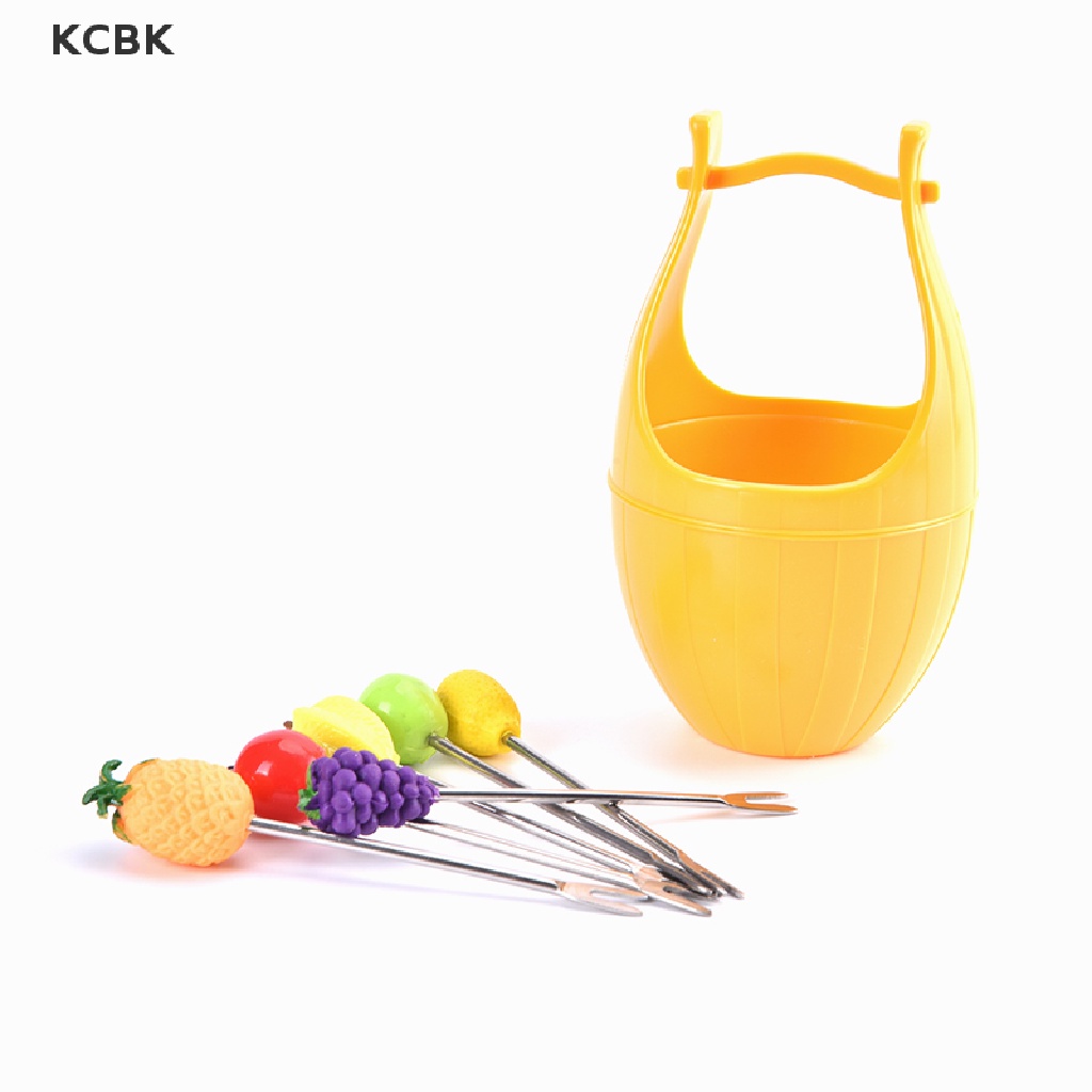 Set 6 Nĩa Ăn Trái Cây Bằng Thép Không Gỉ