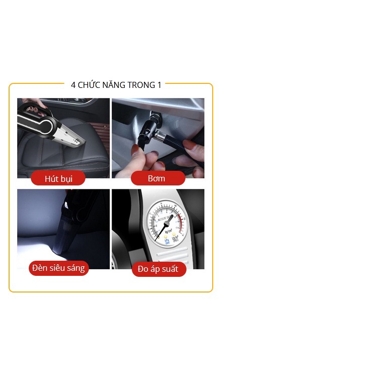 Máy hút bụi, bơm lốp đa chức năng EURO
