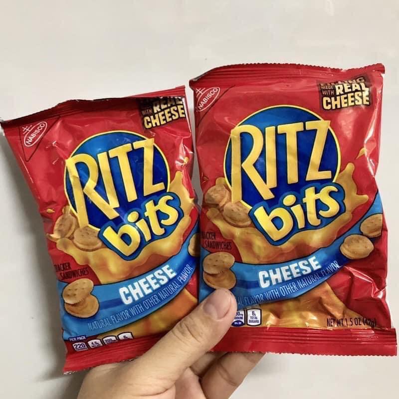(Date 10/ 23 ) Bánh Ritz phô mai mini gói 42g thùng 30 gói