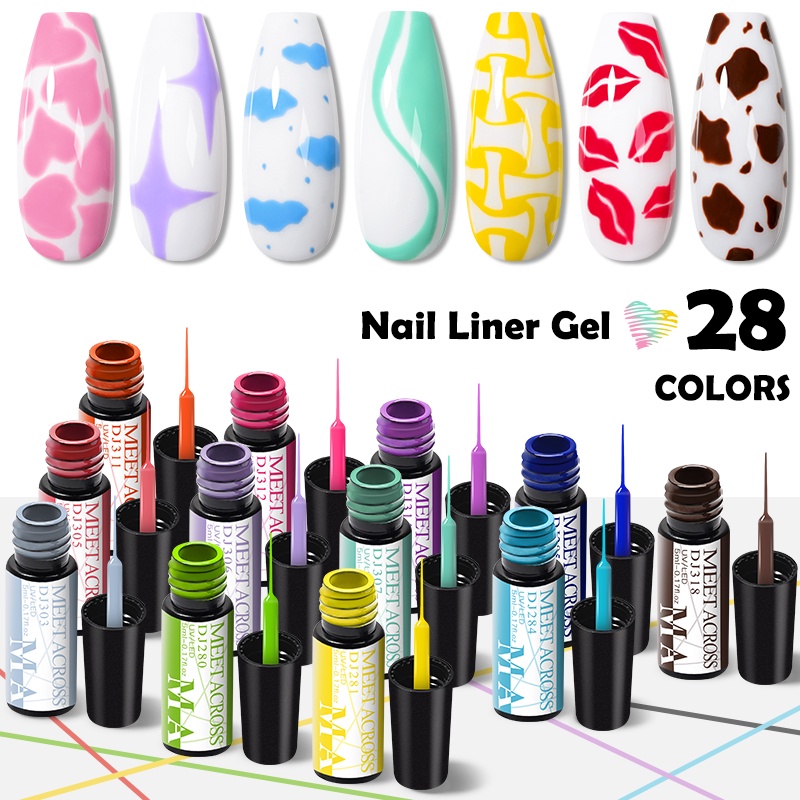Sơn Móng Gel Mtssii Meet Across 5Ml Bán Vĩnh Viễn Vẽ Nét 28 Màu Sắc Nghệ Thuật