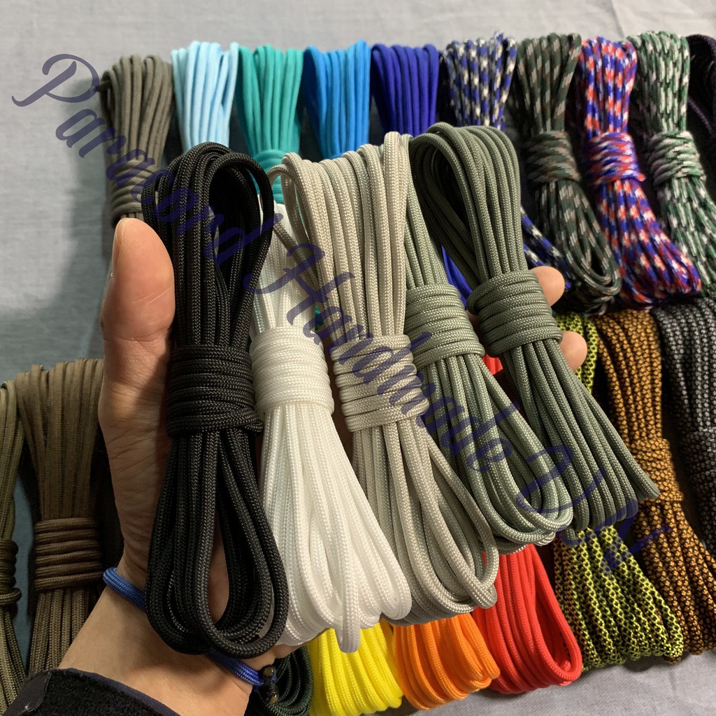 [Mã S09150915K giảm 15K đơn 0Đ] Dây dù paracord 9 lõi 4mm tròn - 5 mét