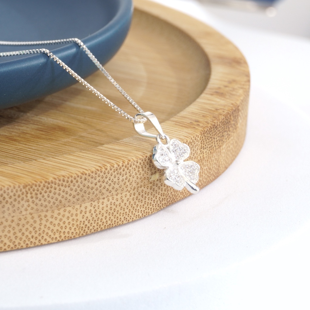 Dây chuyền bạc ATJ9072 dành cho nữ hình 4 lá cỏ ANTA Jewelry