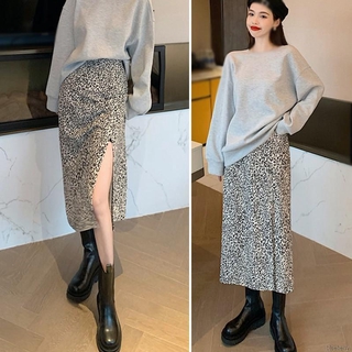 Chân váy dài họa tiết da beo thời trang dành cho nữ