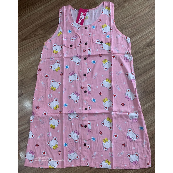 [SIZE 40-60KG] ĐẦM BẦU VÁY BẦU TÔN 2 DA HANNA, MẶC Ở NHÀ, MẶC NGỦ, THOÁNG MÁT, VẢI DÀY VỪA PHẢI ÍT NHĂN BỀN HƠN TÔN THƯỜ