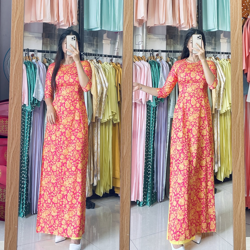 Áo dài lụa Thái Tuấn chất cực đẹp - 2 mẫu