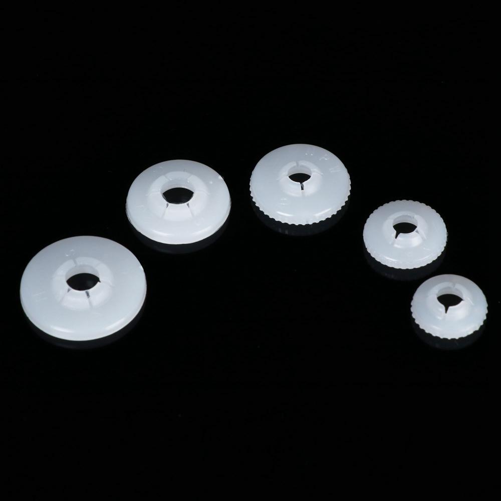 Túi 100 Vòng Đệm Tròn Màu Trắng Dùng Làm Đồ Chơi Cho Búp Bê DIY