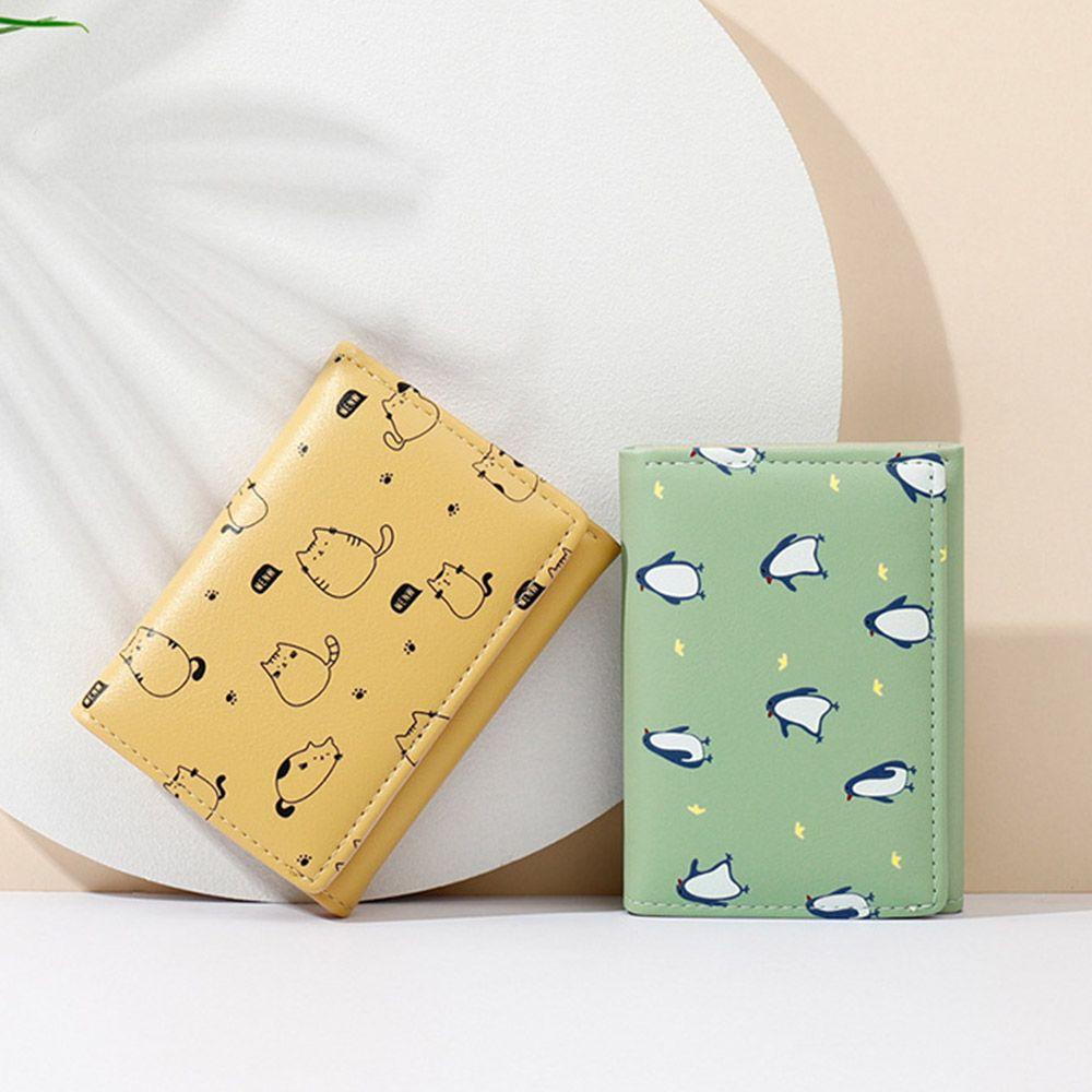 UUMIR Ví Ngắn Đựng Tiền Xu Hình Mèo Dễ Thương Cho Nữ