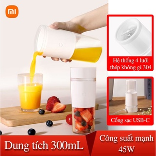 Máy xay sinh tố cầm tay Deerma NU30/ Mijia MJZZB01PL Gen 2 - Dao 4 lưỡi sắc bén – Hàng chính hãng