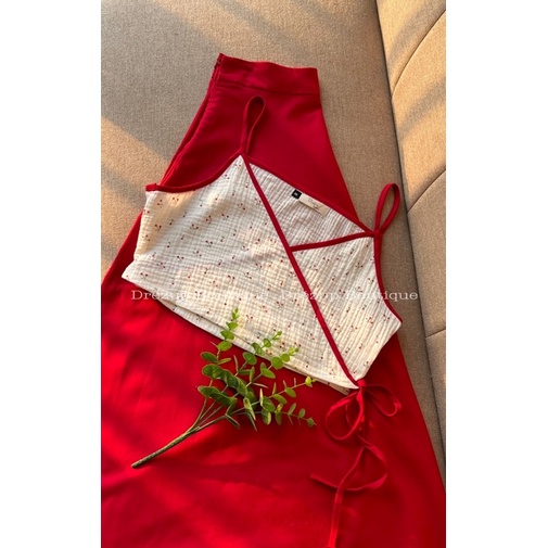 Set áo muslin Hạ Hi + chân váy linen