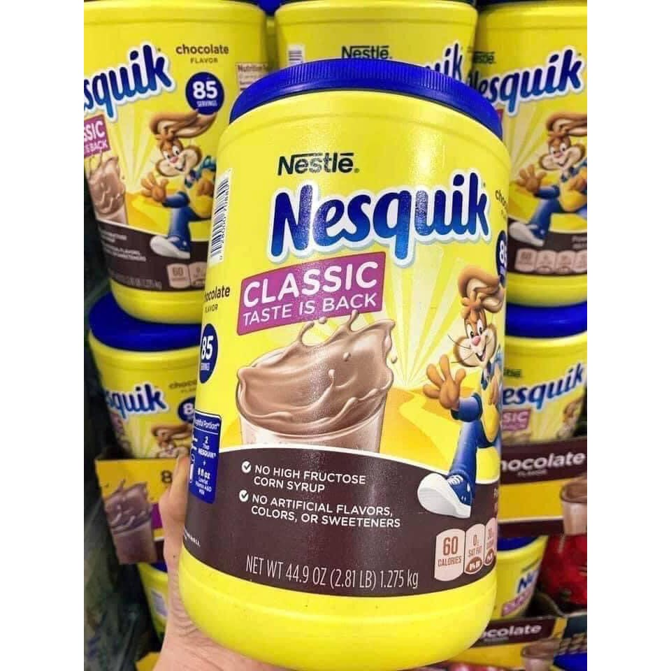 Sữa Bột Ca Cao Nesquik Classic Chocolate Drink Mix - Nhập Khẩu Mỹ