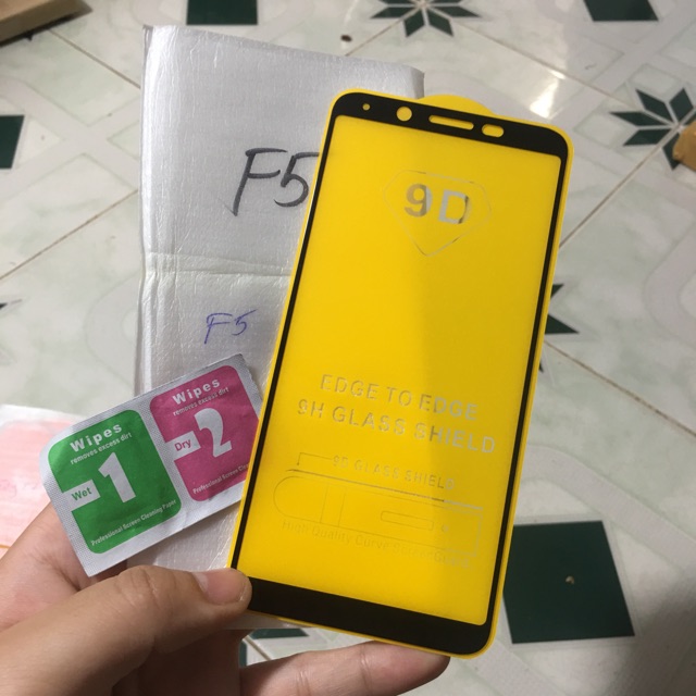 OPPO F5/F5 Youth_Kính cường lực 9D Full màn hình cao cấp