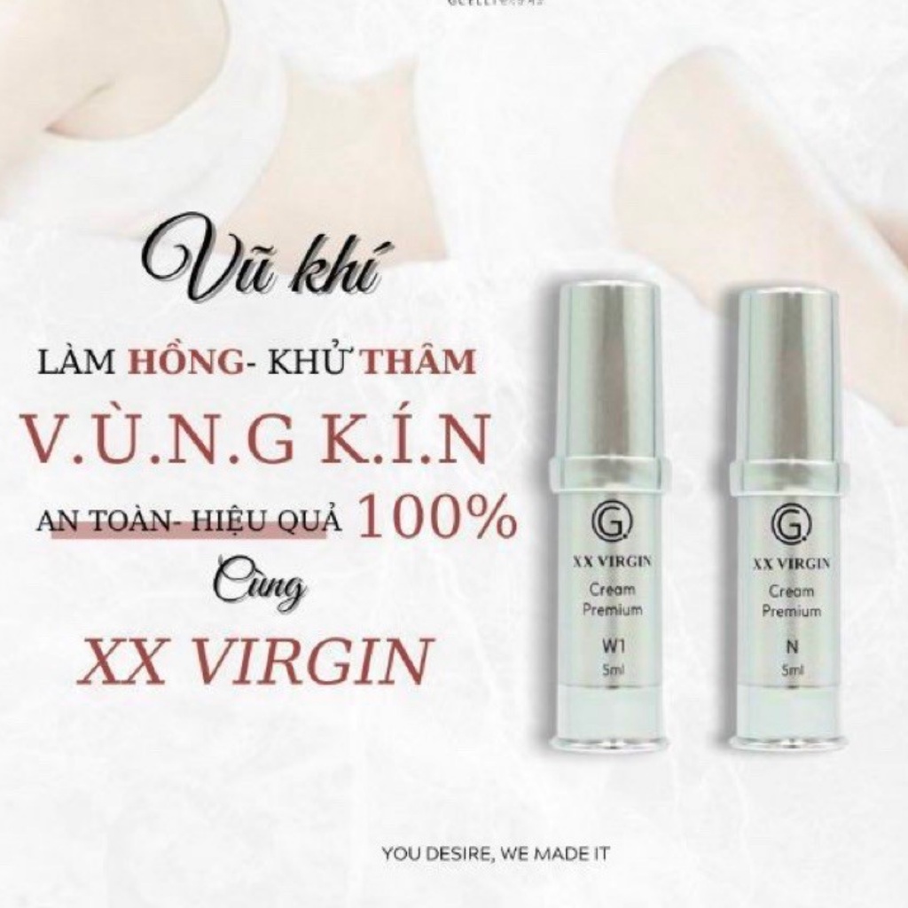 Kem làm hồng nhũ hoa XX Virgin cream - luôn mang lại sự hồng hào cho các vùng da bị thâm sạm | BigBuy360 - bigbuy360.vn