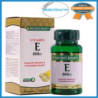 Viên Uống Vitamin E 400IU Nature's Bounty Hộp 30 Viên