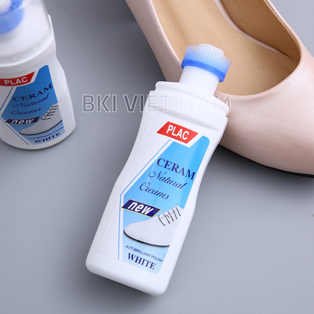 [Mã FASHIONT4MA2 giảm 10K đơn 50K] Chai Tẩy Trắng Giày Dép Plac, Tẩy Trắng Túi Xách 100ml Kèm Chổi Cọ Đa Năng - XITPLAC