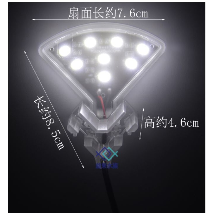 Đèn kẹp led M3 cho bể cá mini, bể tròn