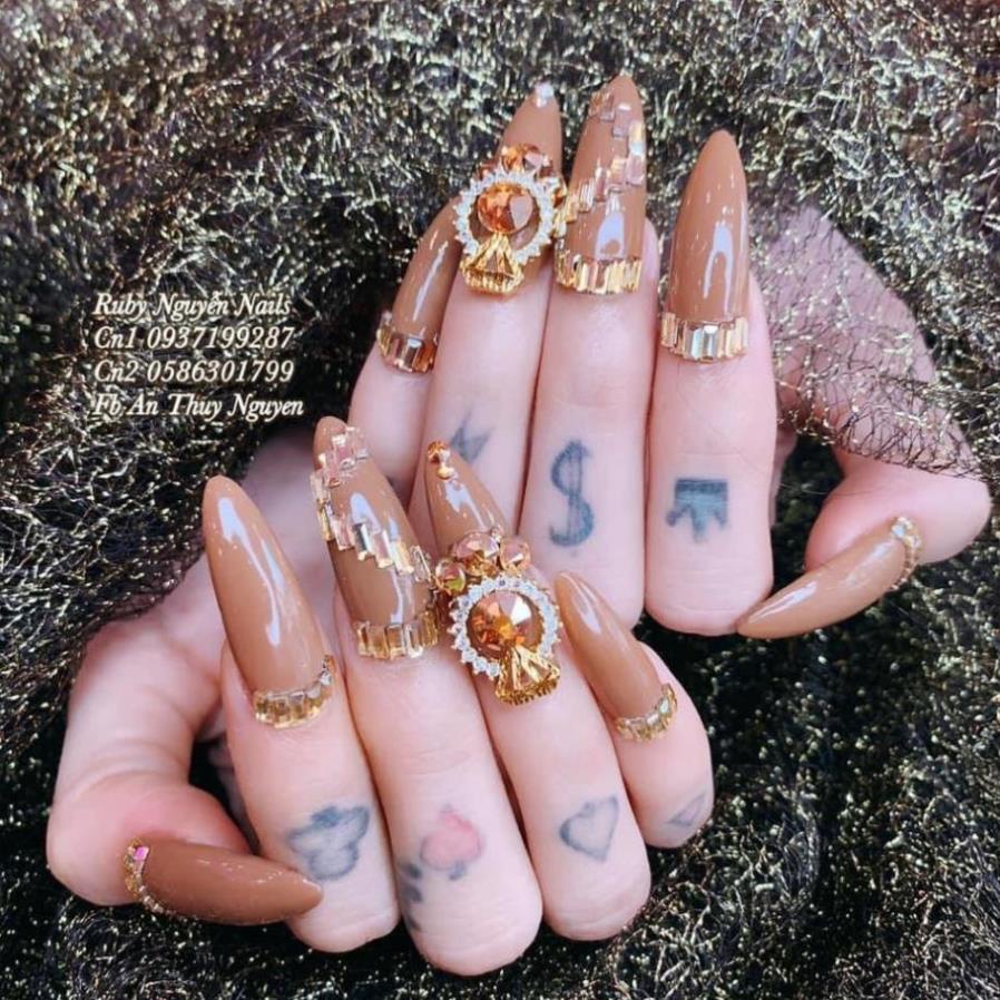 Charm cao cấp trang trí móng tay tổng hợp, phụ kiện nail