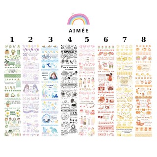 Hình dán DIY trang trí Sticker dán tủ, sổ, nhật kí