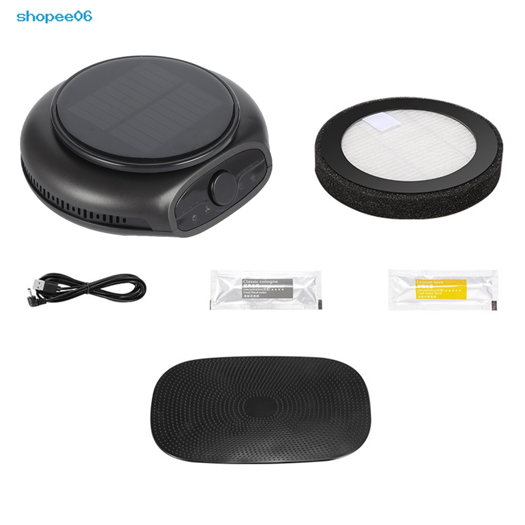 Máy lọc không khí mini sử dụng năng lượng mặt trời cho xe hơi