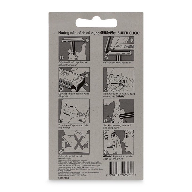 Bàn Cạo râu Gillette hàng sịn.Tặng kèm 1 lưỡi