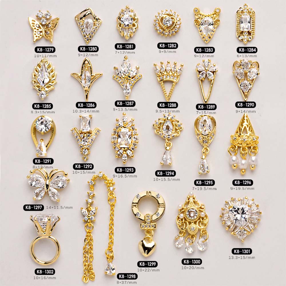 CHARMS Phụ Kiện Trang Trí Móng Tay 3D Diy