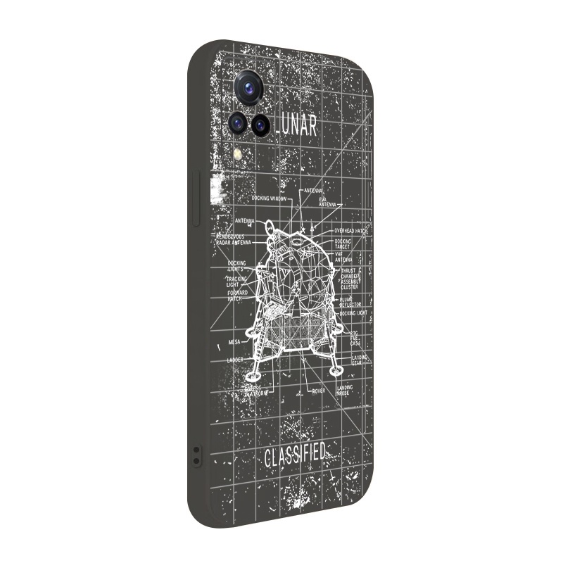 Ốp Điện Thoại Góc Vuông Họa Tiết Không Gian Cho VIVO Y12S Y12A Y50 Y30i Y20 Y20i Y3S Y15 Y17 Y95