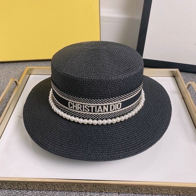 Mũ Cói đi biển đi vành nhỏ cao cấp đính hạt sang chảnh