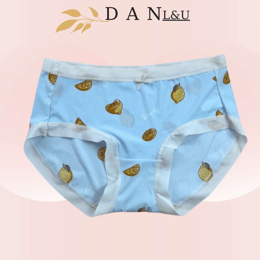 Quần Lót Cotton Thun Mềm Mịn Mát Lịm Họa Tiết Xinh Xắn DAN L&amp;U 012