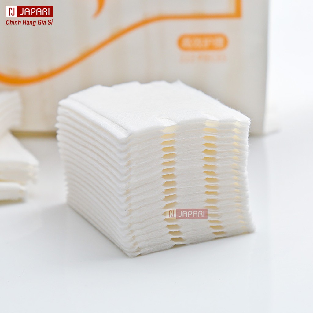 Bông Tây Trang 222 Miếng Cotton Pads 3 Lớp Hàng Nội Địa Trung Skincare - Bông Tẩy Trang Giá Sỉ JAPARI