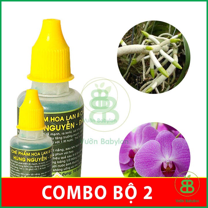 Chế phẩm hùng nguyễn lọ 20ml-Siêu Ra Rễ-Kích Keiki-Trừ Nấm chuyên Cho Phong Lan 2 CHAI