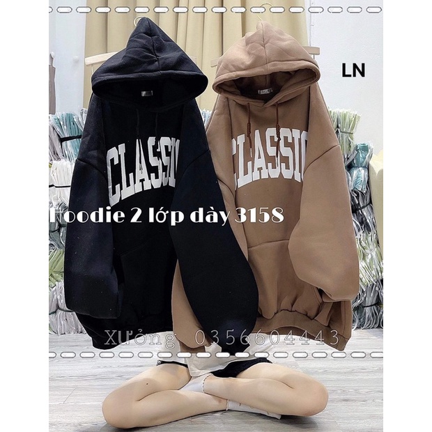 Áo hoodie nỉ cotton CLASS LN12
