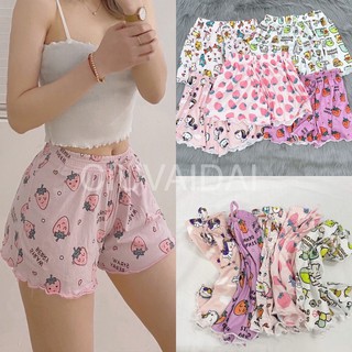 quần short đùi nữ cotton hoạt hình siêu cute dễ thương ( ảnh thật )