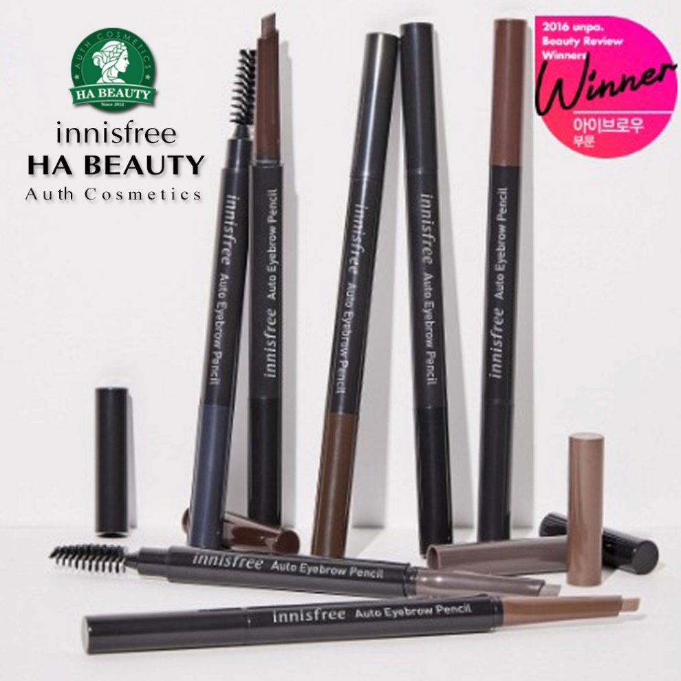 Chì kẻ mày trang điểm chân mày lông mày innisfree Auto Eyebrow Pencil 0.3g