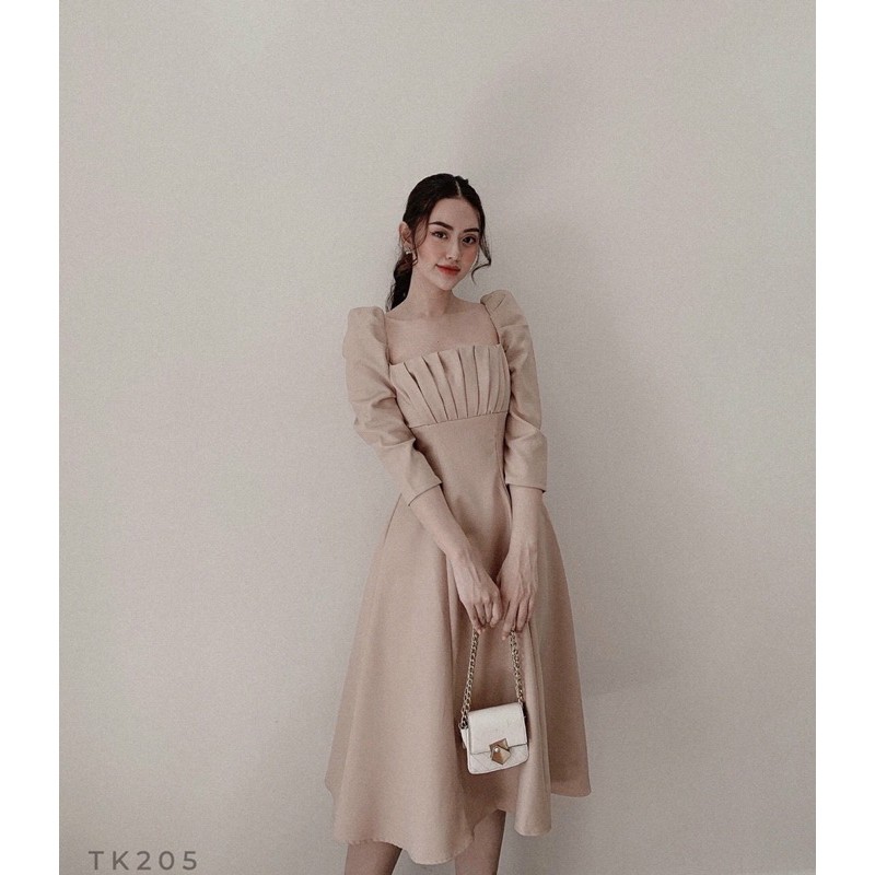 Đầm dự tiệc ❤️Hình thật 100%❤️Đầm dự tiệc tay lửng xếp li ngực | BigBuy360 - bigbuy360.vn