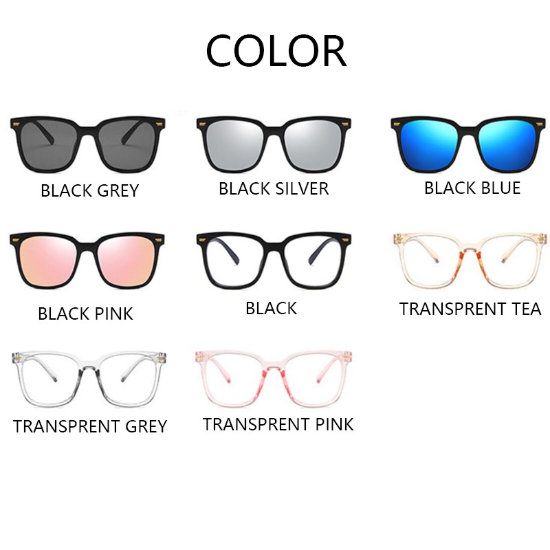 Mắt Kính Gọng Vuông Phong Cách Hàn Quốc Thời Trang Cho Nữ