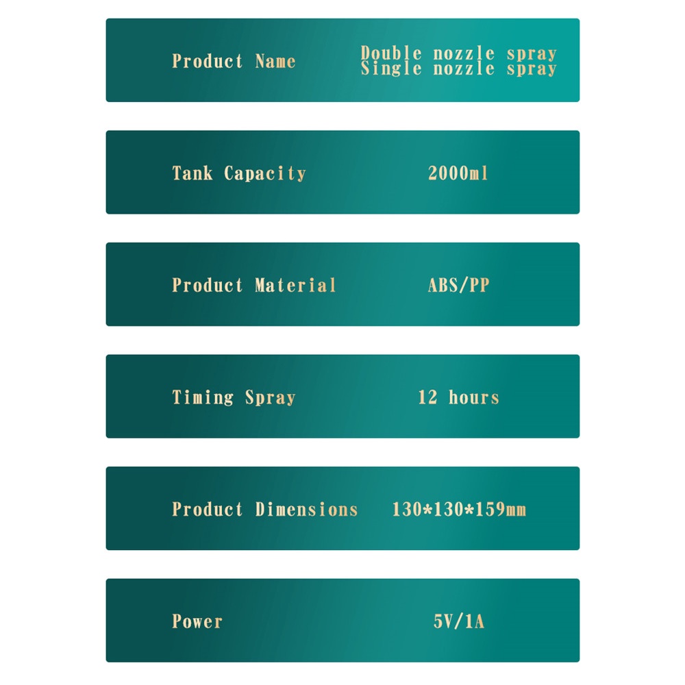 Máy phun sương tạo độ ẩm tích hợp đèn ngủ dung tích 2L 5V 1A