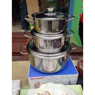 Bộ 3 Nồi inox Sharp